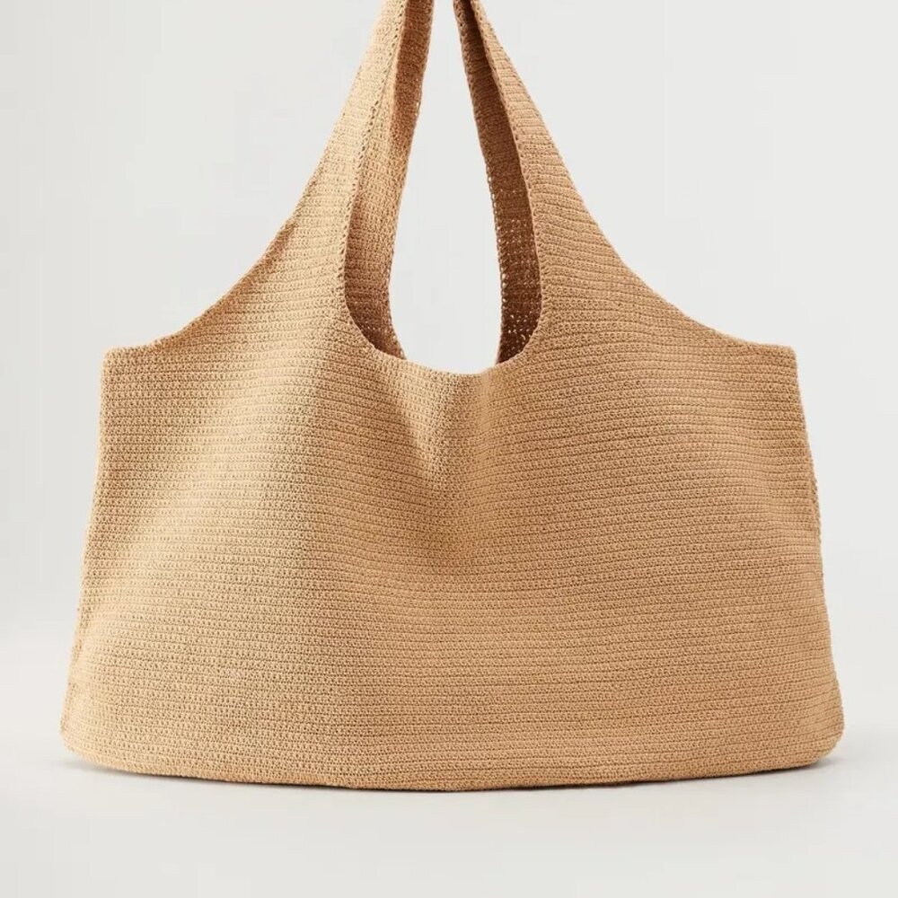 NWT Mango Handmade Crochet Maxi Bag